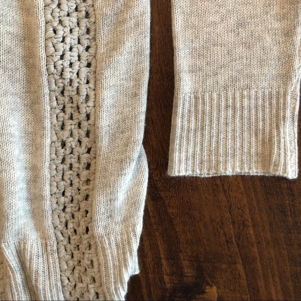 Sundance | Light Gray Open Front Knit Cardigan - Picture 8 of 9